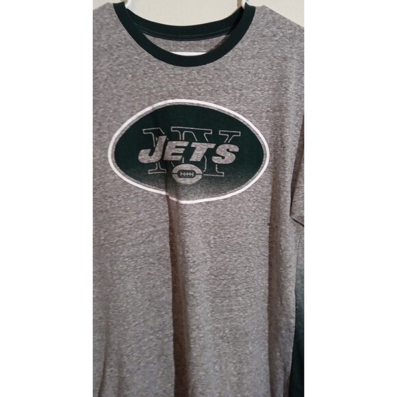 New York Jets Grey/Green T-Shirt Official NFL Team Apparel Men's XL, EUC Nice! - Picture 3 of 8